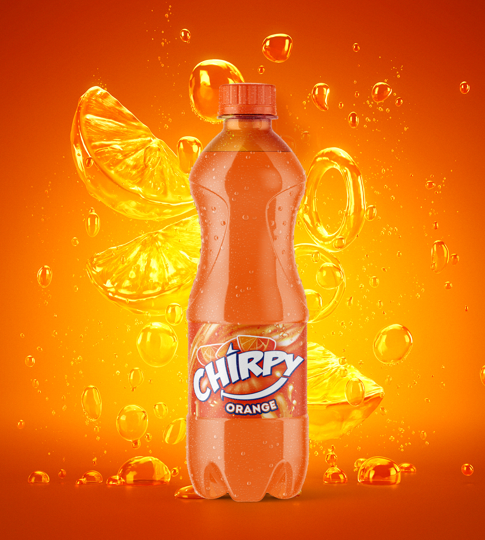 Chirpy Soft Drink Label Design