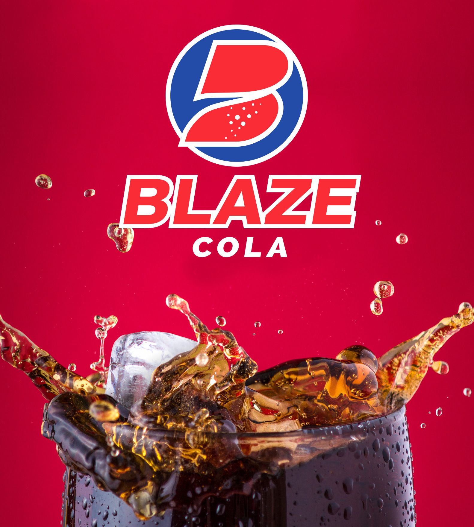 Black Cola Packaging Label Design