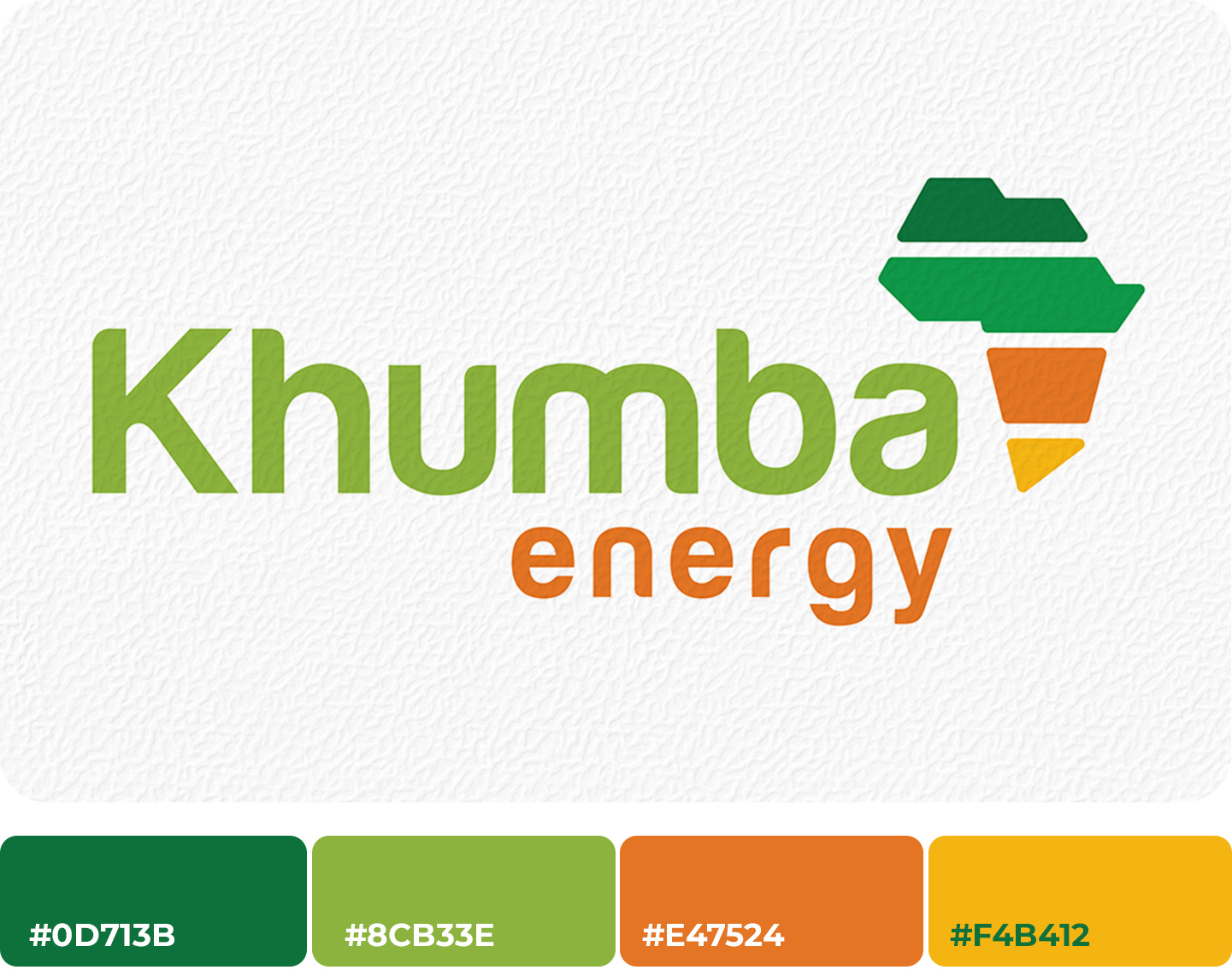 Khumba Energy graphic logo design - renewable energy solutions