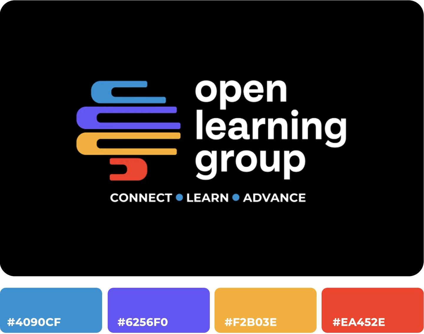 Open Learning Group graphic logo design - online education