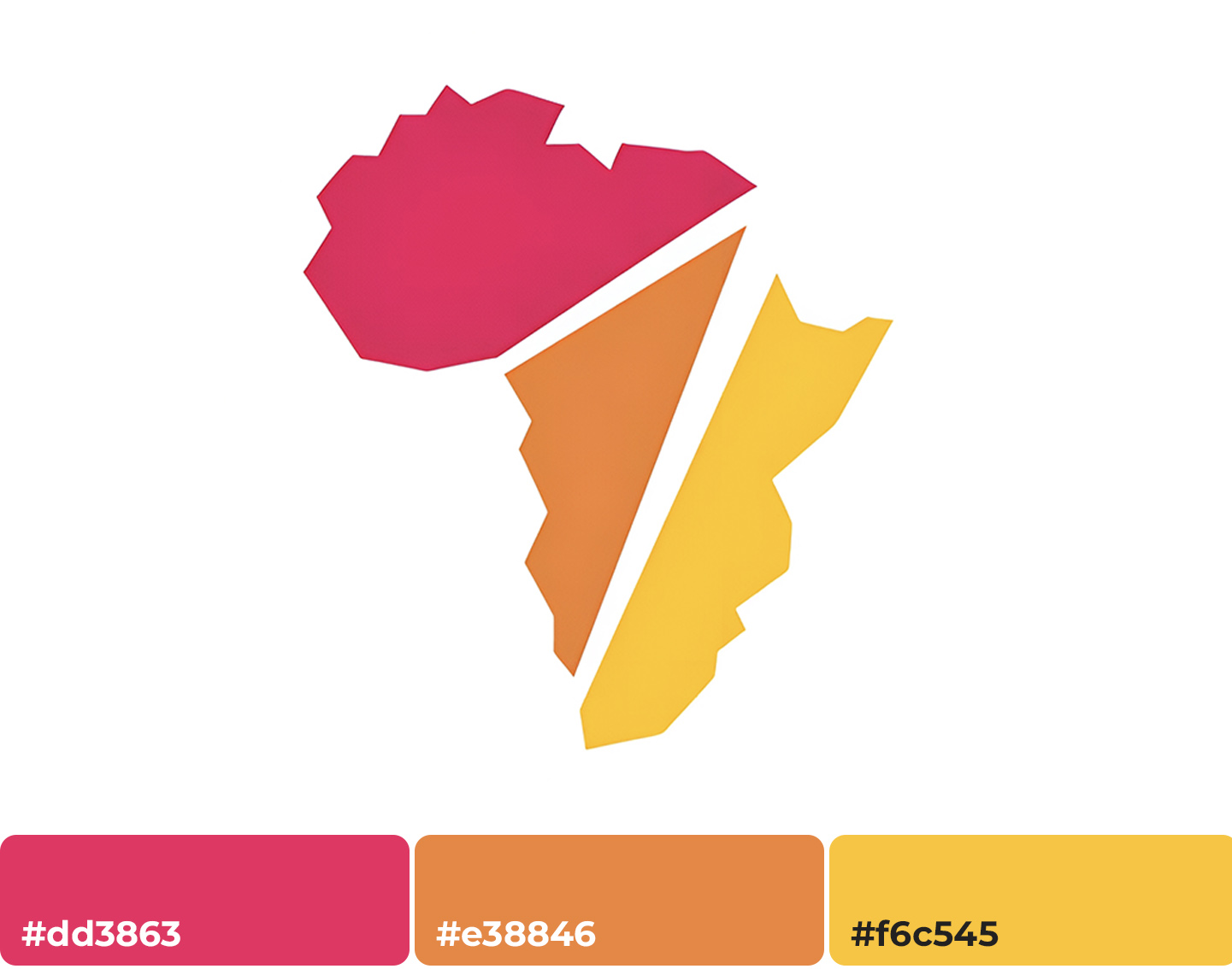 Unity Divide Africa logo design - pan-African unity